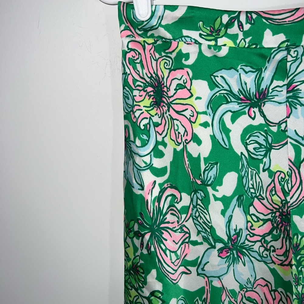 Lilly Pulitzer Rennox Midi Skirt Spearmint Blossom Views size 6 - Picture 8 of 16